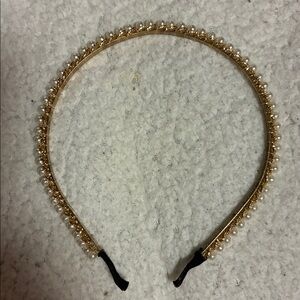NWOT Elegant Gold/Pearl Headband